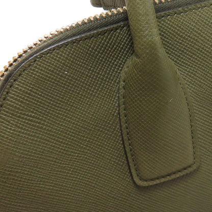 PRADA Logo Hardware Handbag Safiano Ladies [Used]