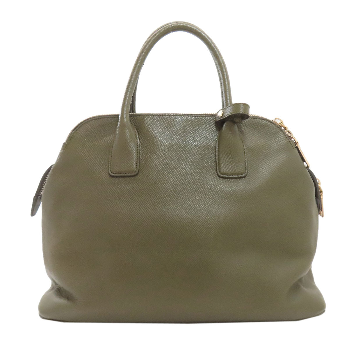 PRADA Logo Hardware Handbag Safiano Ladies [Used]