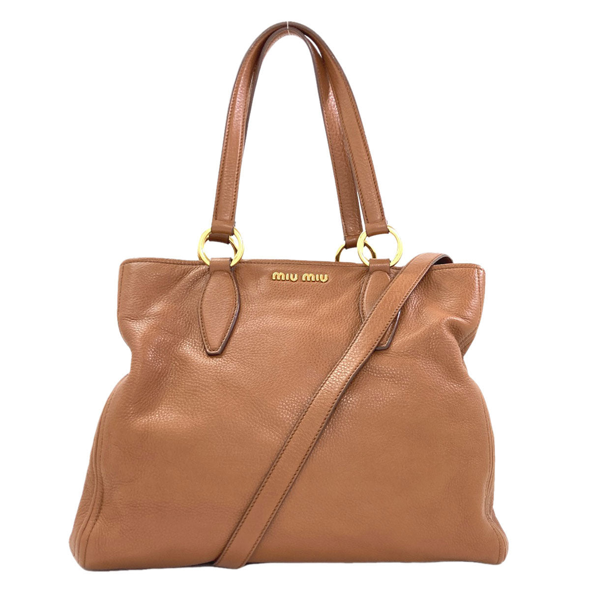 MIUMIU 2WAY Tote Bag Leather Ladies [Used]