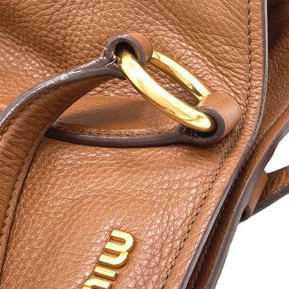 MIUMIU 2WAY Tote Bag Leather Ladies [Used]