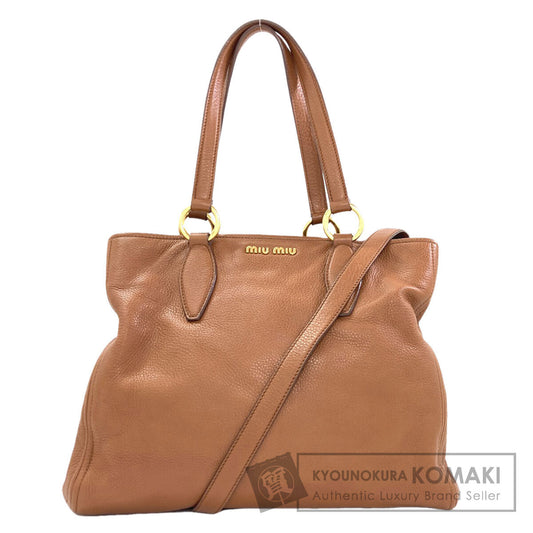MIUMIU 2WAY Tote Bag Leather Ladies [Used]