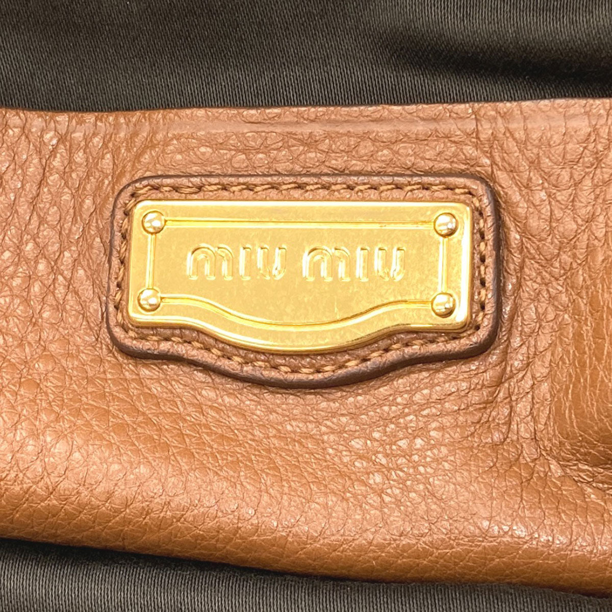 MIUMIU 2WAY Tote Bag Leather Ladies [Used]