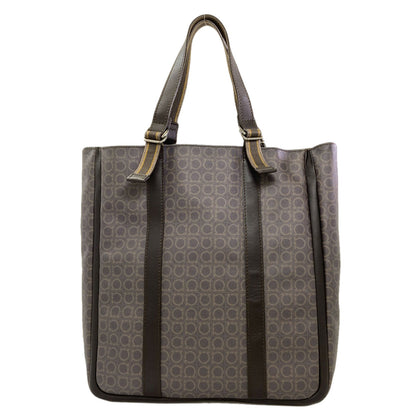 Salvatore Ferragamo Gancini Hardware motif Tote Bag PVC Ladies [Used]