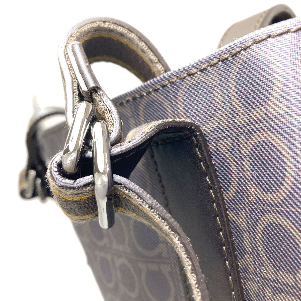 Salvatore Ferragamo Gancini Hardware motif Tote Bag PVC Ladies [Used]