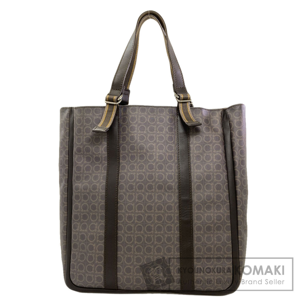 Salvatore Ferragamo Gancini Hardware motif Tote Bag PVC Ladies [Used]