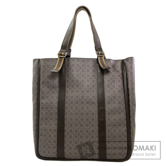 Salvatore Ferragamo Gancini Hardware motif Tote Bag PVC Ladies [Used]