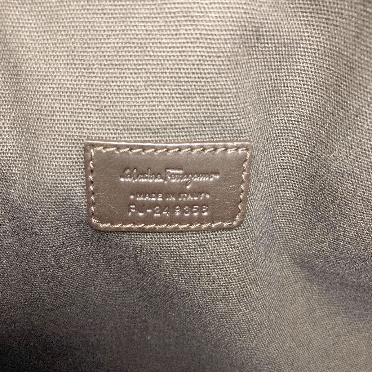 Salvatore Ferragamo Gancini Hardware motif Tote Bag PVC Ladies [Used]
