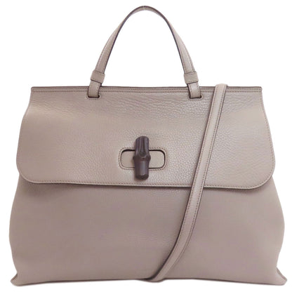 グッチ 370830 バンブー デイリー 2WAY ハンドバッグ レザー レディース 【中古】【GUCCI】