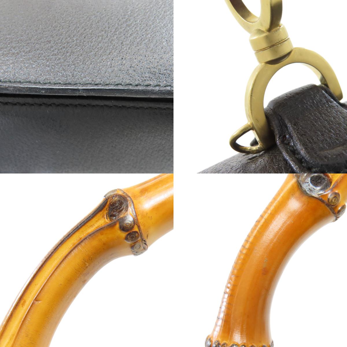 グッチ 000-2113-0633 バンブー 2WAY ハンドバッグ カーフ レディース 【中古】【GUCCI】
