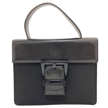 PRADA B7128 Belt motif Handbag Nylon LeatherLadies [Used]