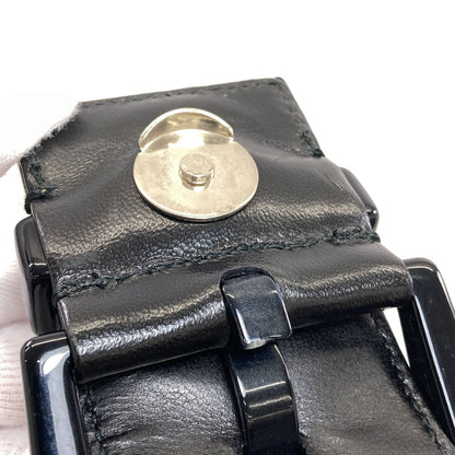 PRADA B7128 Belt motif Handbag Nylon LeatherLadies [Used]