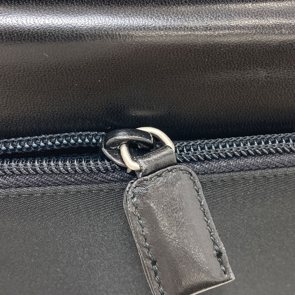 PRADA B7128 Belt motif Handbag Nylon LeatherLadies [Used]