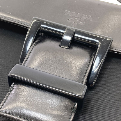 PRADA B7128 Belt motif Handbag Nylon LeatherLadies [Used]