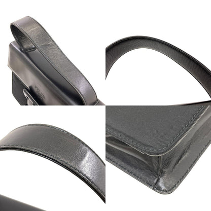 PRADA B7128 Belt motif Handbag Nylon LeatherLadies [Used]