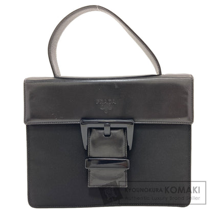 PRADA B7128 Belt motif Handbag Nylon LeatherLadies [Used]