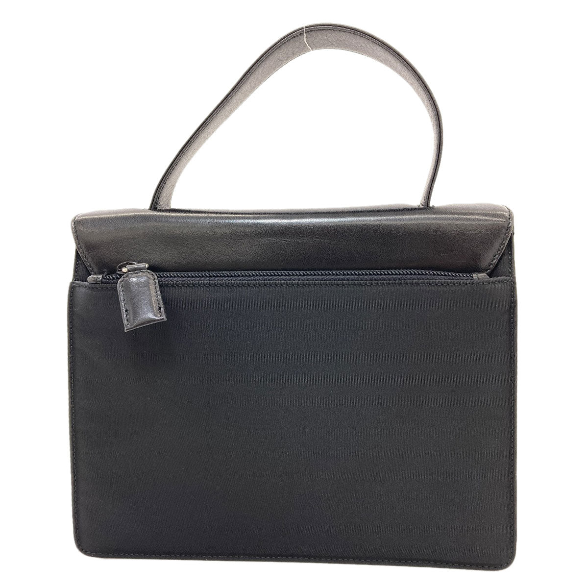 PRADA B7128 Belt motif Handbag Nylon LeatherLadies [Used]