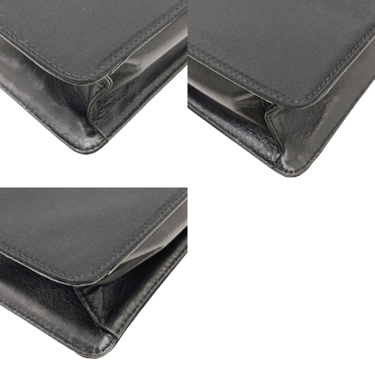 PRADA B7128 Belt motif Handbag Nylon LeatherLadies [Used]