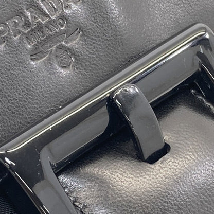 PRADA B7128 Belt motif Handbag Nylon LeatherLadies [Used]