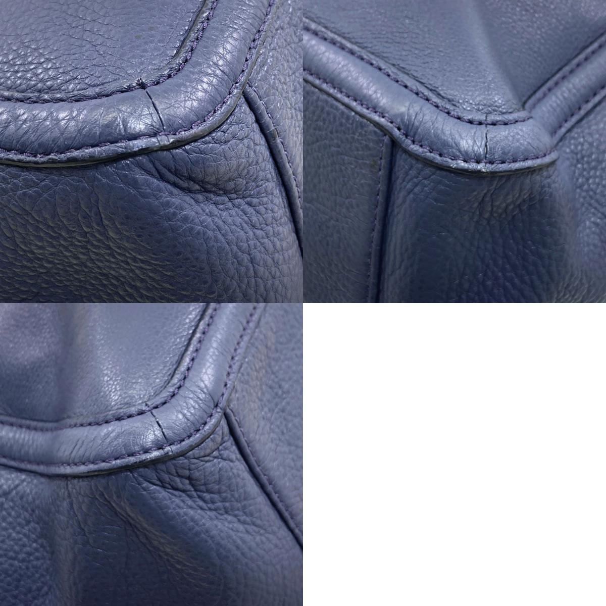 Tory Burch logo Tote Bag Leather Ladies [Used]