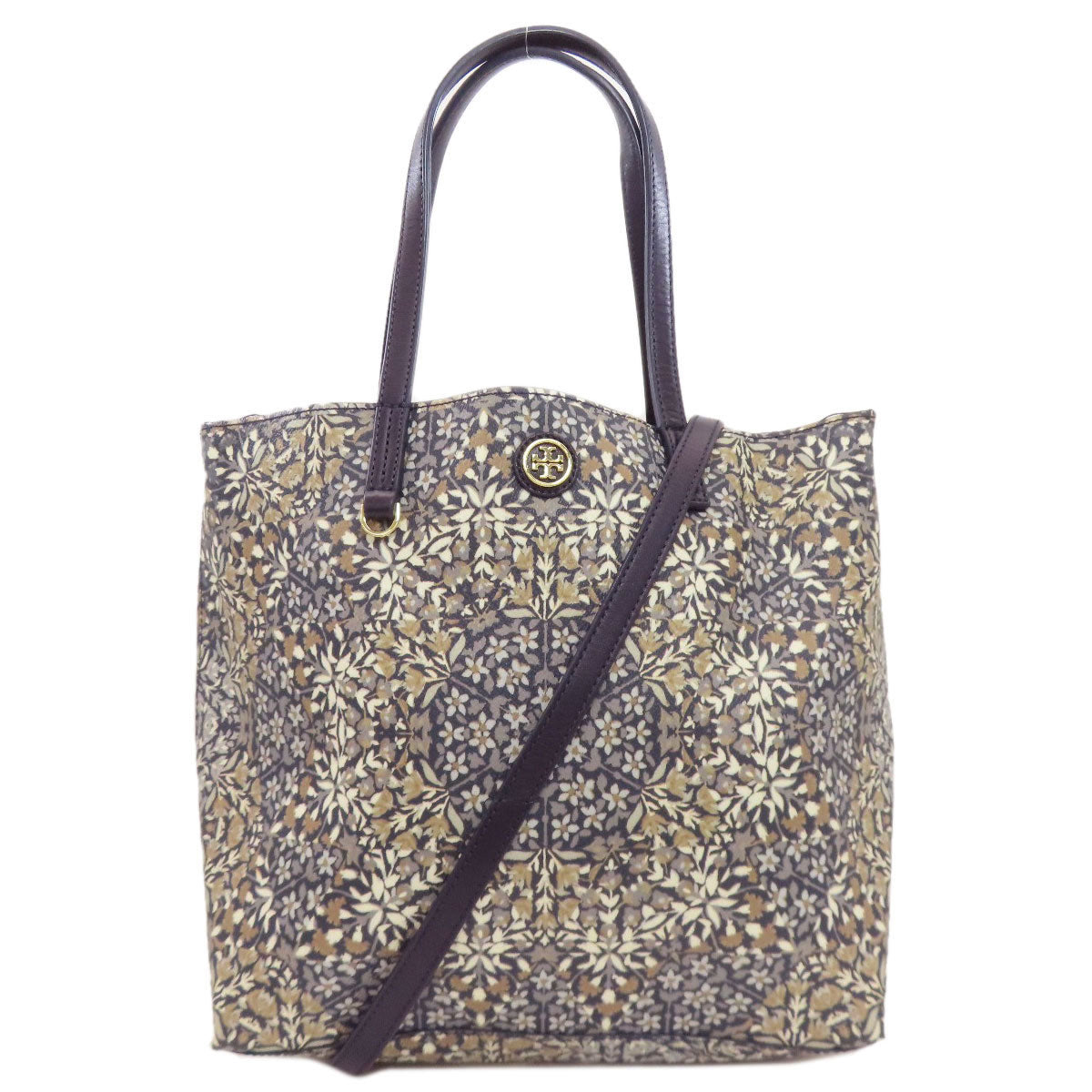 Tory Burch Flower motif 2WAY Tote Bag PVC Ladies [Used]
