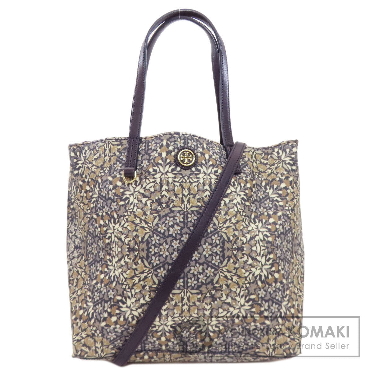 Tory Burch Flower motif 2WAY Tote Bag PVC Ladies [Used]