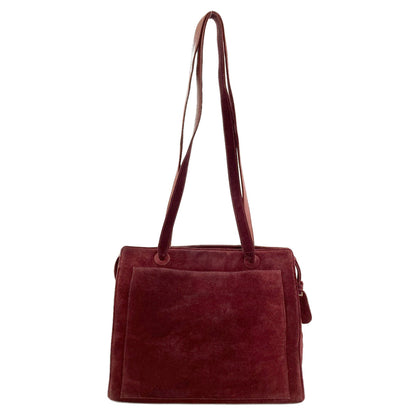 CHANEL COCO Mark GoldHardware Tote Bag Suede Ladies [Used]