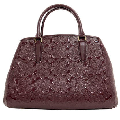 COACH F55451 Debossed Signature 2WAY Handbag Leather Ladies [Used]