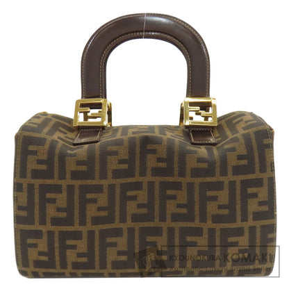 フェンディ ミニボストン ズッカ柄 ハンドバッグ キャンバス レディース 【中古】【FENDI】