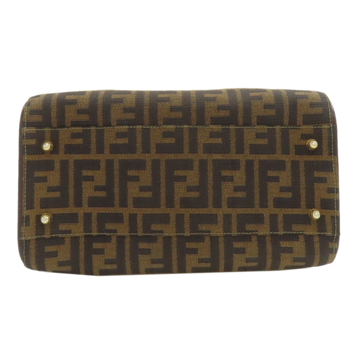 フェンディ ミニボストン ズッカ柄 ハンドバッグ キャンバス レディース 【中古】【FENDI】
