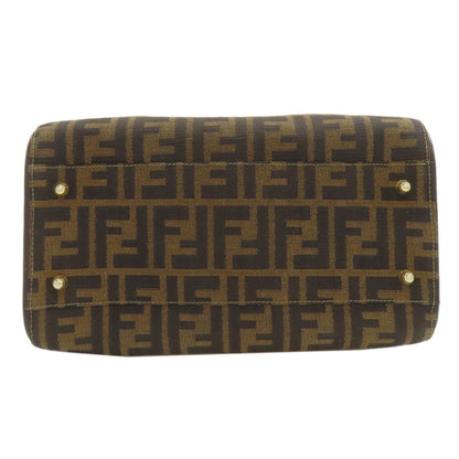 フェンディ ミニボストン ズッカ柄 ハンドバッグ キャンバス レディース 【中古】【FENDI】