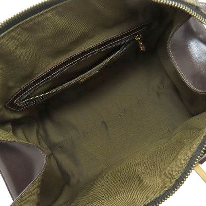 フェンディ ミニボストン ズッカ柄 ハンドバッグ キャンバス レディース 【中古】【FENDI】