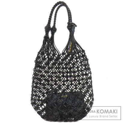 ミュウミュウ 編み込みバッグ トートバッグ カーフ レディース 【中古】【MIUMIU】