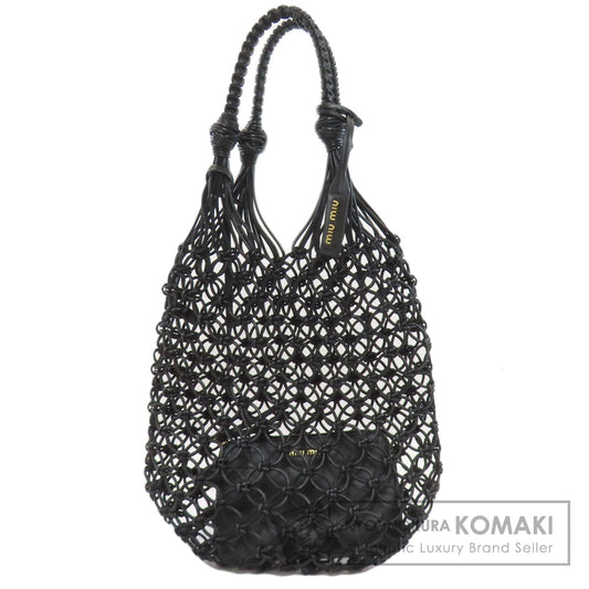 ミュウミュウ 編み込みバッグ トートバッグ カーフ レディース 【中古】【MIUMIU】