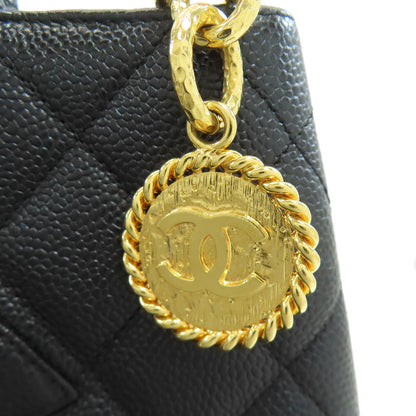 CHANEL Medallion GoldHardware Tote Bag Grained Calfskin Skin Ladies [Used]