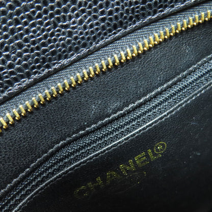 CHANEL Medallion GoldHardware Tote Bag Grained Calfskin Skin Ladies [Used]