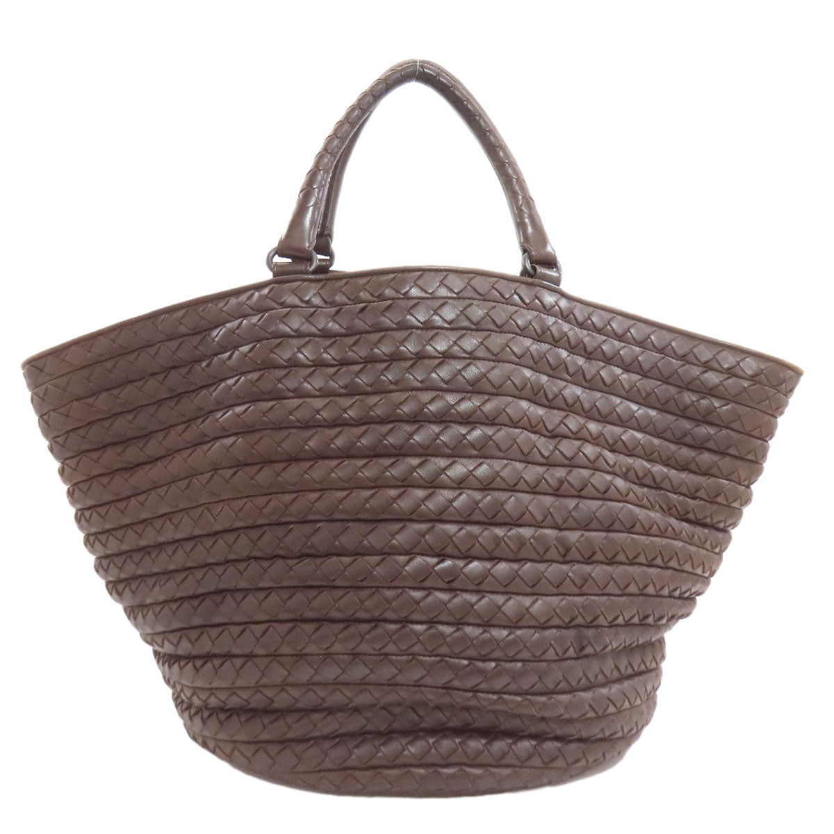 ボッテガヴェネタ イントレチャート ハンドバッグ カーフ レディース 【中古】【BOTTEGA VENETA】