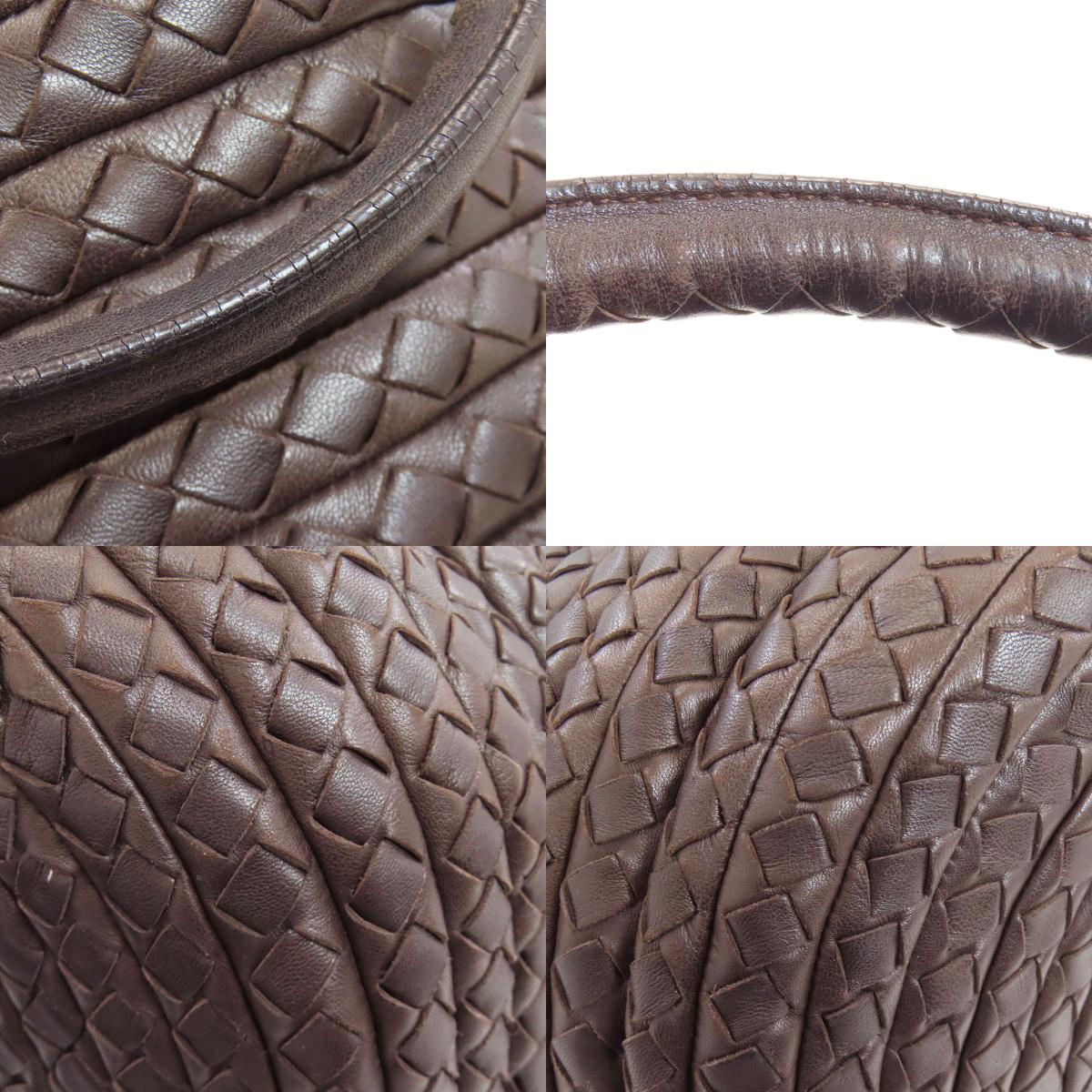 ボッテガヴェネタ イントレチャート ハンドバッグ カーフ レディース 【中古】【BOTTEGA VENETA】
