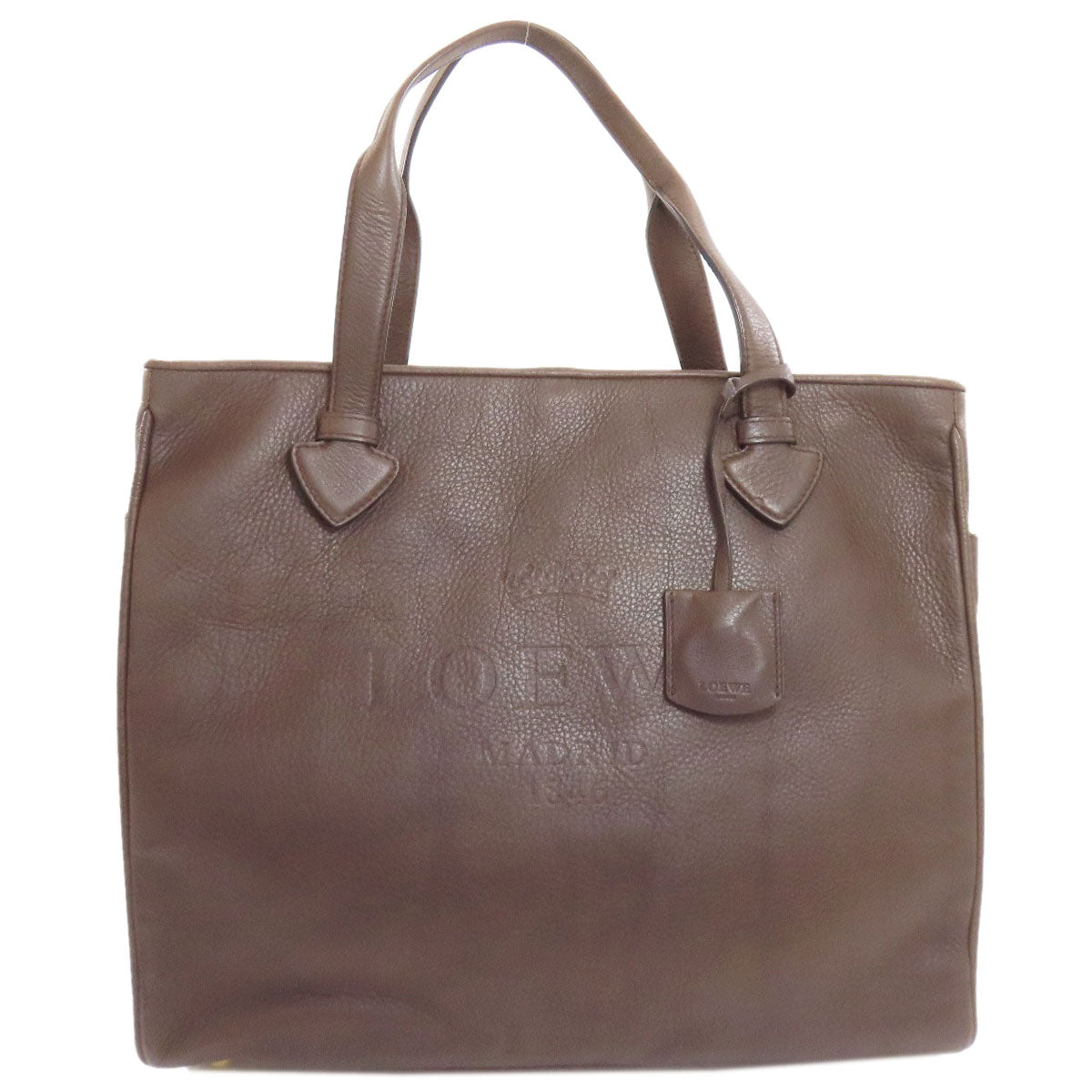 LOEWE logo Tote Bag Leather Ladies [Used]