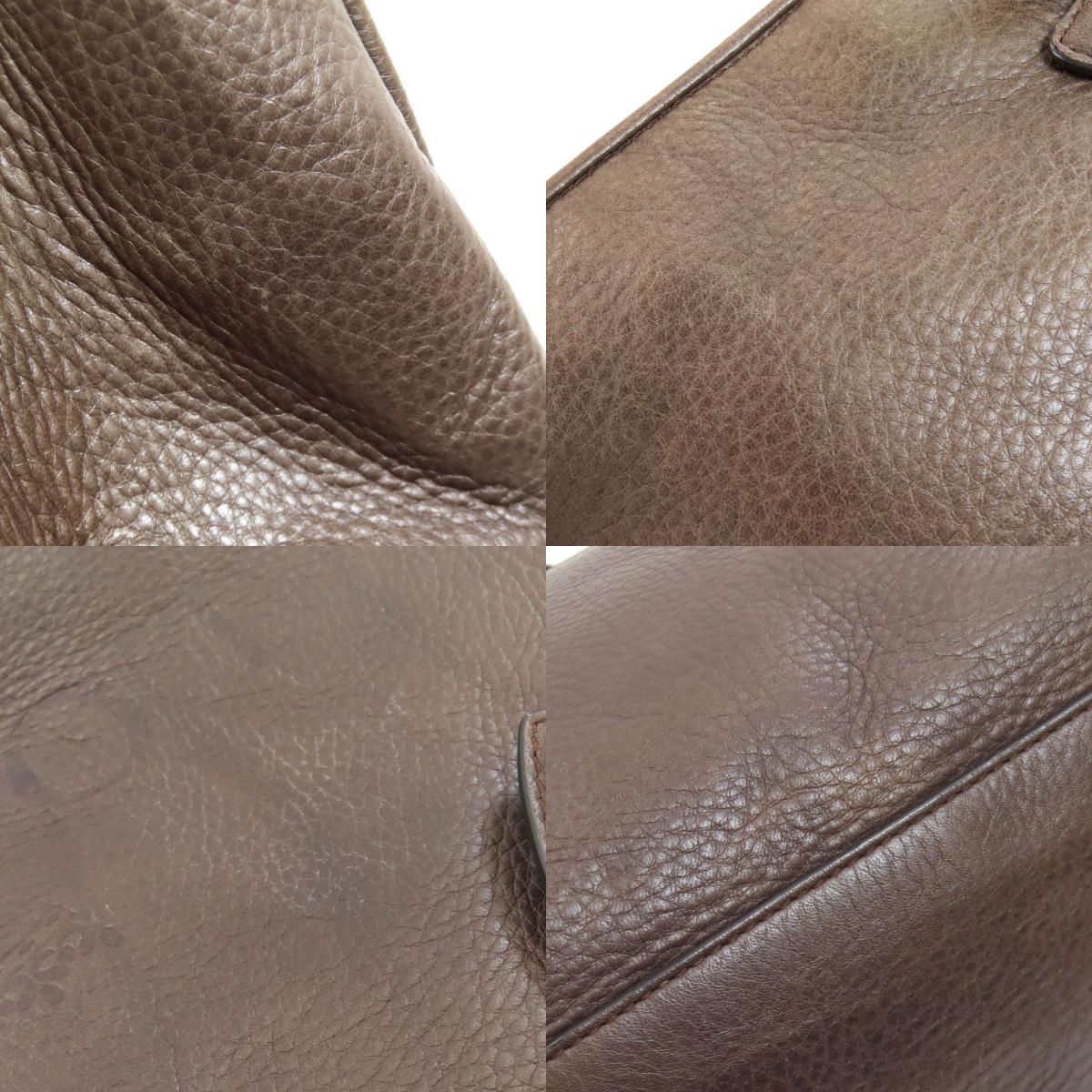 LOEWE logo Tote Bag Leather Ladies [Used]