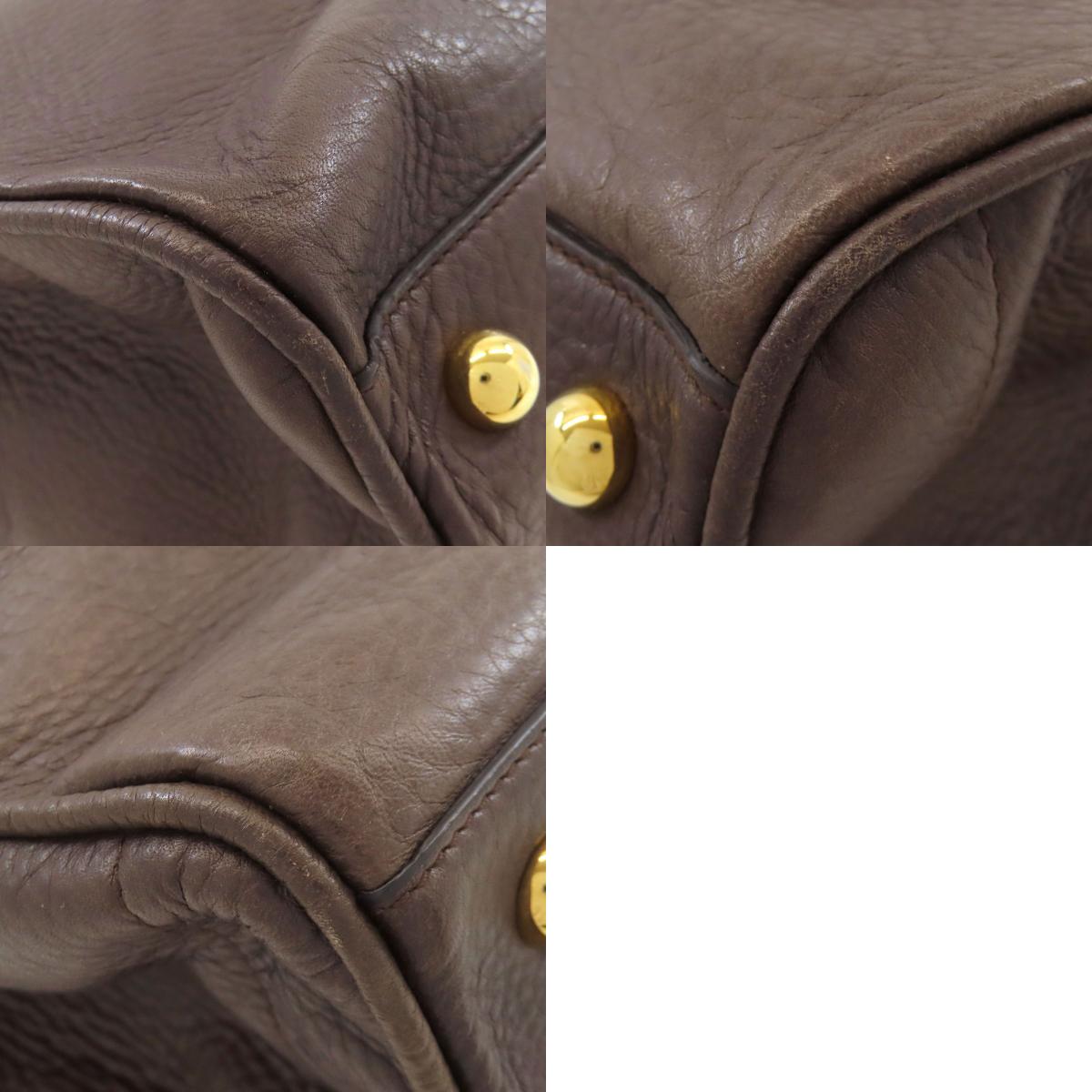 LOEWE logo Tote Bag Leather Ladies [Used]