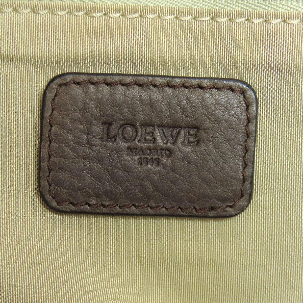 LOEWE logo Tote Bag Leather Ladies [Used]
