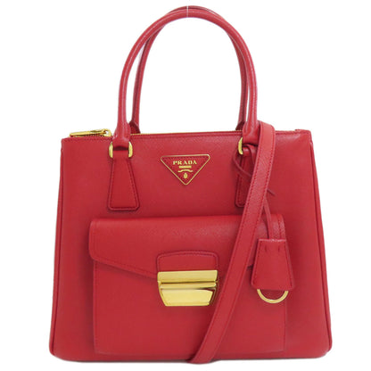 プラダ 1BA256 2WAY ハンドバッグ サフィアーノ レディース 【中古】【PRADA】