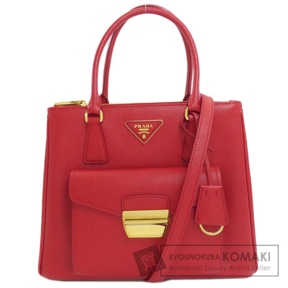 プラダ 1BA256 2WAY ハンドバッグ サフィアーノ レディース 【中古】【PRADA】