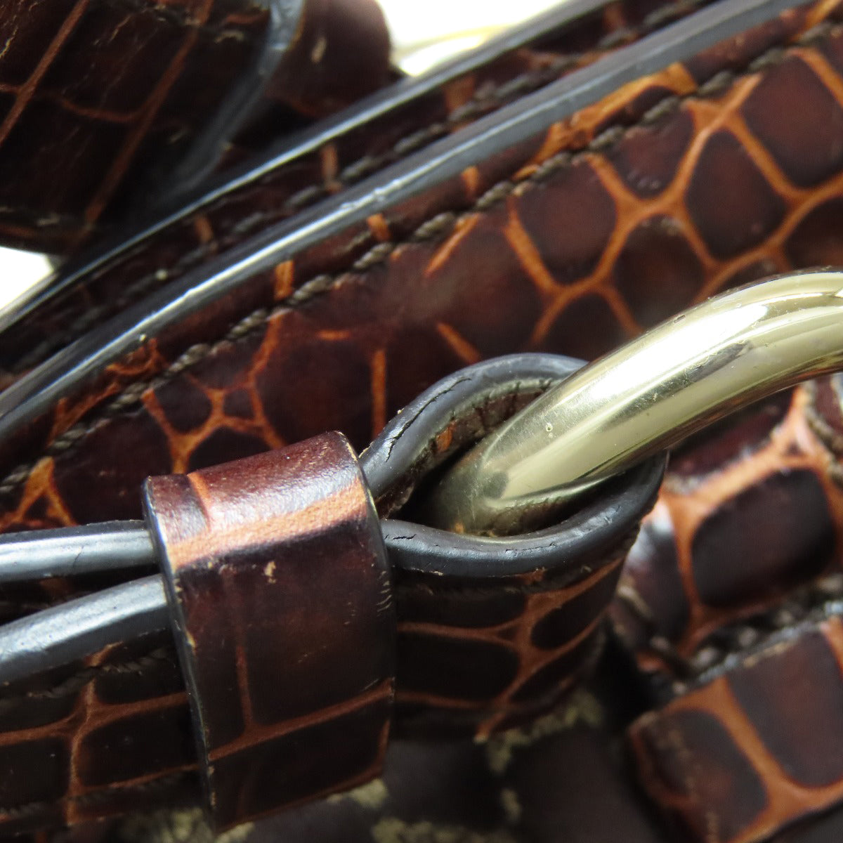 セリーヌ マカダム柄 フリンジ ハンドバッグ キャンバス レディース 【中古】【CELINE】