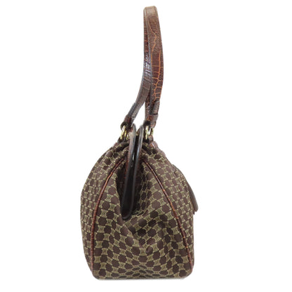 セリーヌ マカダム柄 フリンジ ハンドバッグ キャンバス レディース 【中古】【CELINE】