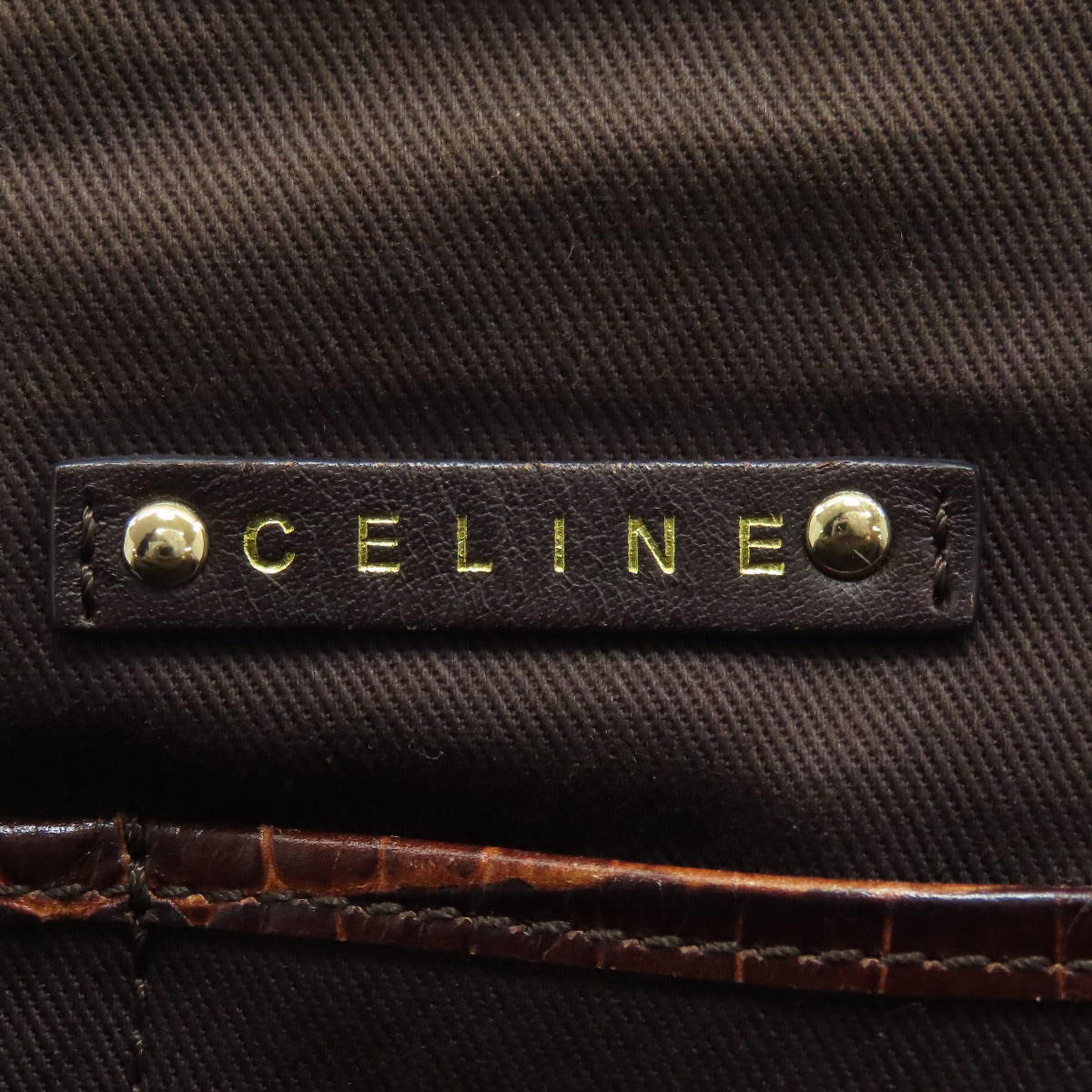 セリーヌ マカダム柄 フリンジ ハンドバッグ キャンバス レディース 【中古】【CELINE】