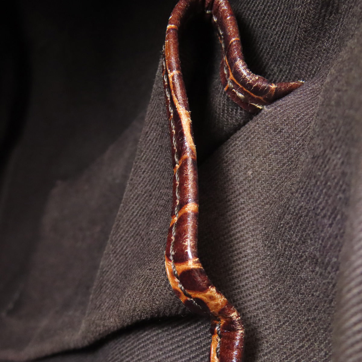 セリーヌ マカダム柄 フリンジ ハンドバッグ キャンバス レディース 【中古】【CELINE】