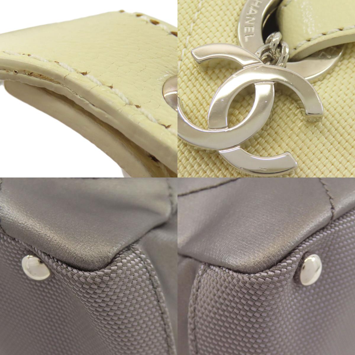シャネル パリビアリッツ PM シルバー金具 ハンドバッグ カーフ レディース 【中古】【CHANEL】