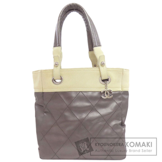 シャネル パリビアリッツ PM シルバー金具 ハンドバッグ カーフ レディース 【中古】【CHANEL】