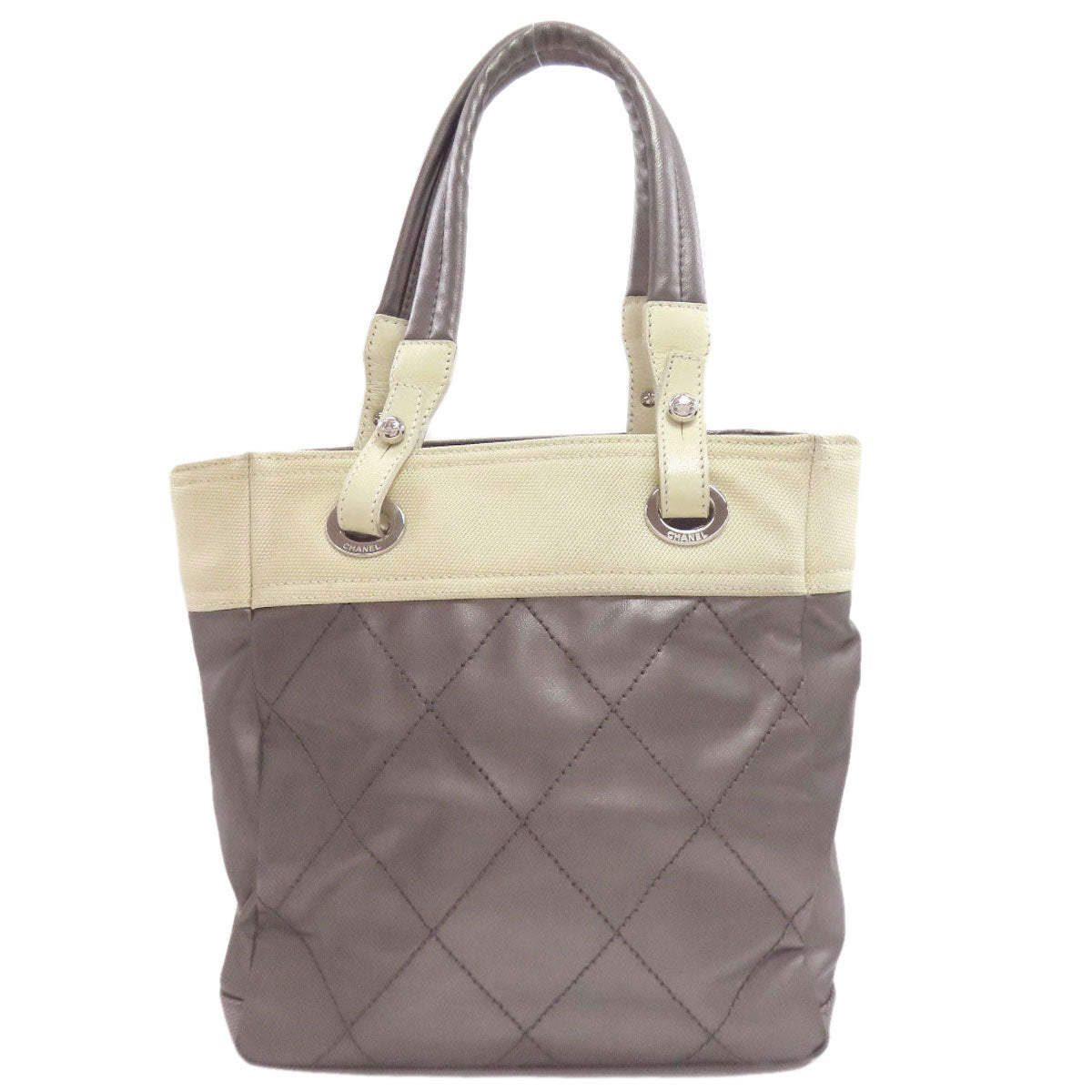 シャネル パリビアリッツ PM シルバー金具 ハンドバッグ カーフ レディース 【中古】【CHANEL】